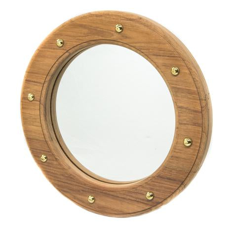 Prime Teak 62540- Porthole Mirror