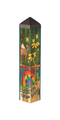 Studio M Rainbow Bridge Dog 20" Art Pole Item #: PL1179