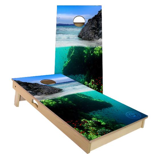 Slick Woody's Ocean Reef Cornhole Board Set