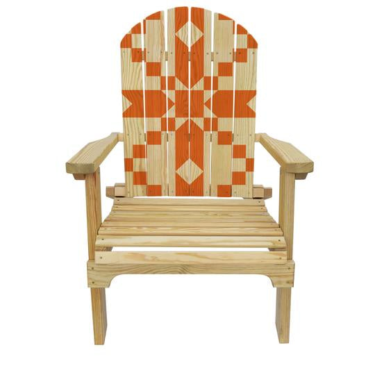 Slick Woody's Country Living Stepping Stones (Orange) Quilt Adirondack Chair