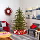7’ Vancouver Mountain Pine Artificial Christmas Tree With 450 Clear Lights And 1762 Bendable Branches