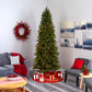 9’ Slim West Virginia Mountain Pine Artificial Christmas Tree With 600 Clear Lights And 1359 Bendable Branches