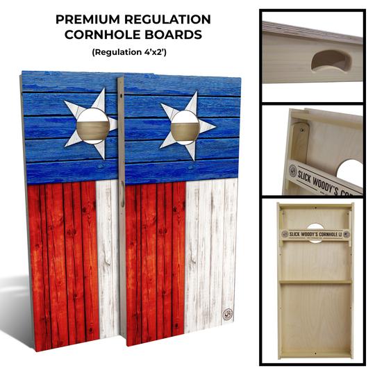 Slick Woody's Texas State Flag Cornhole Board Set