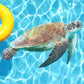 Sea Turtle Underwater Pool Mat Tattoo