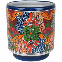 Cylinder Talavera Flower Pot TM2026