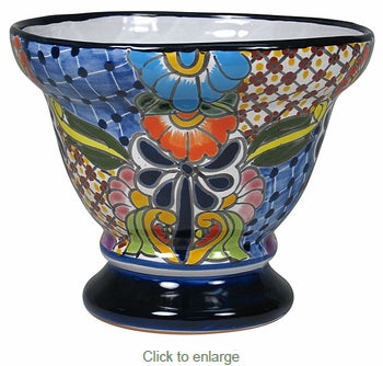 Goblet Mexican Flower Pot - Small AE2005