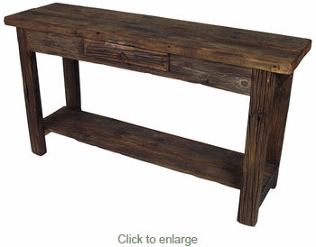 Old Wood Sofa Table with Shelf MI10808