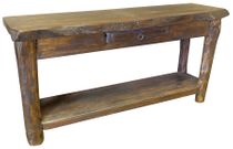 Rustic Wood Live Edge Sofa Table MI1010158