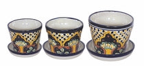 Small Talavera Pots and Plates - Set of 3 DH2045